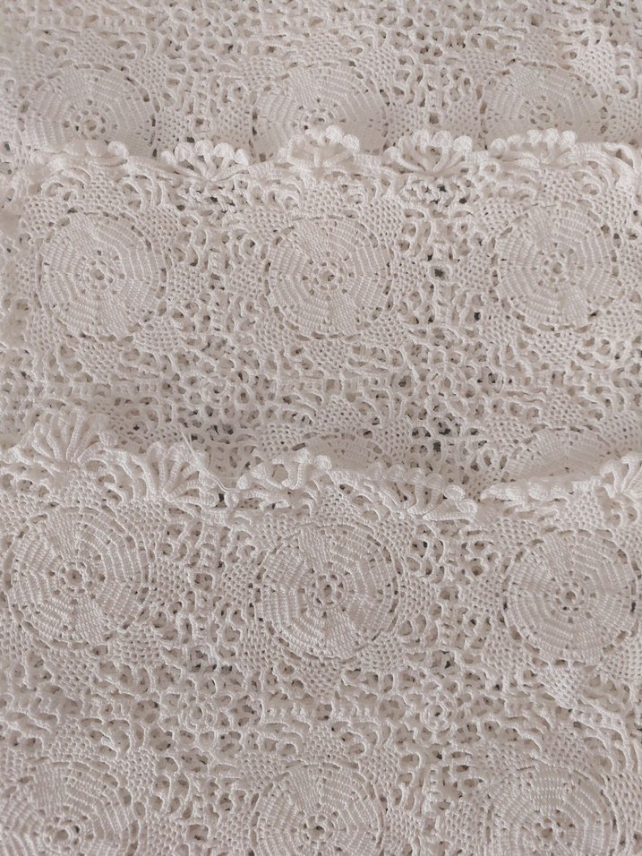 El Örgüsü Beyaz Dantel Runner - Görsel 2