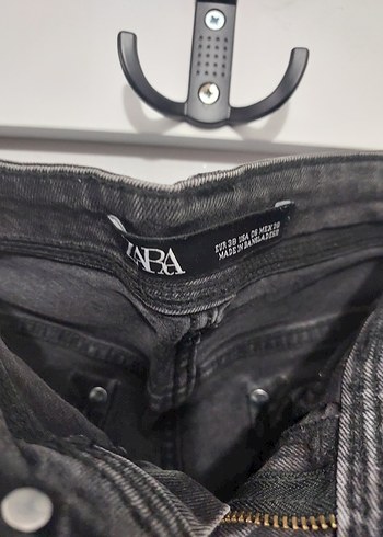 Gri Kadın Kemerli Sıkı Kesim Denim Pantolon - Görsel 5