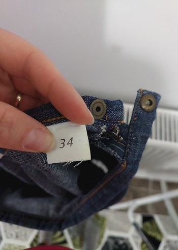 Lacivert Drapeli Midi Kot Etek - Görsel 3