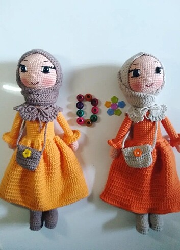 Diğer Tesettürlü amigurumi bebek.Birinin fiyatıdır.Boylarib 30 ile 32