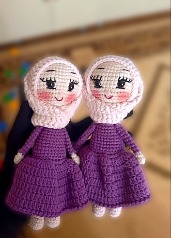 Amigurumi tesettürlü bebek mini bebek