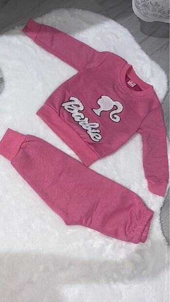HelloBaby Barbie nakışlı kız çocuk alt üst takım