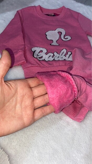 2 Yaş Beden Barbie nakışlı kız çocuk alt üst takım