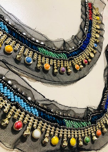 Renkli Boncuklu Bohem Uzun Kolye - Görsel 2