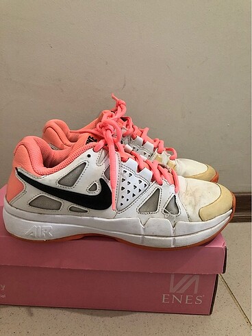 Nike Nike vapor beyaz ayakkabı neon