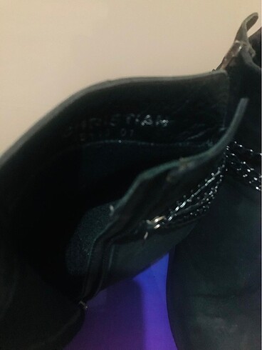 Chirstian siyah zincirli topuklu bot - Görsel 6