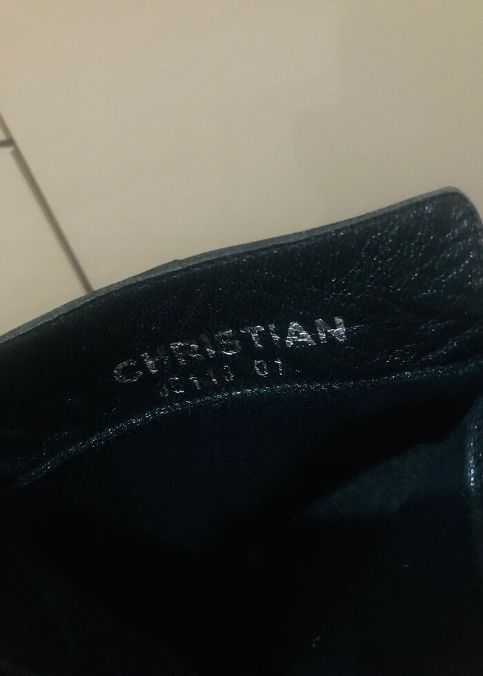 Chirstian siyah zincirli topuklu bot - Görsel 5