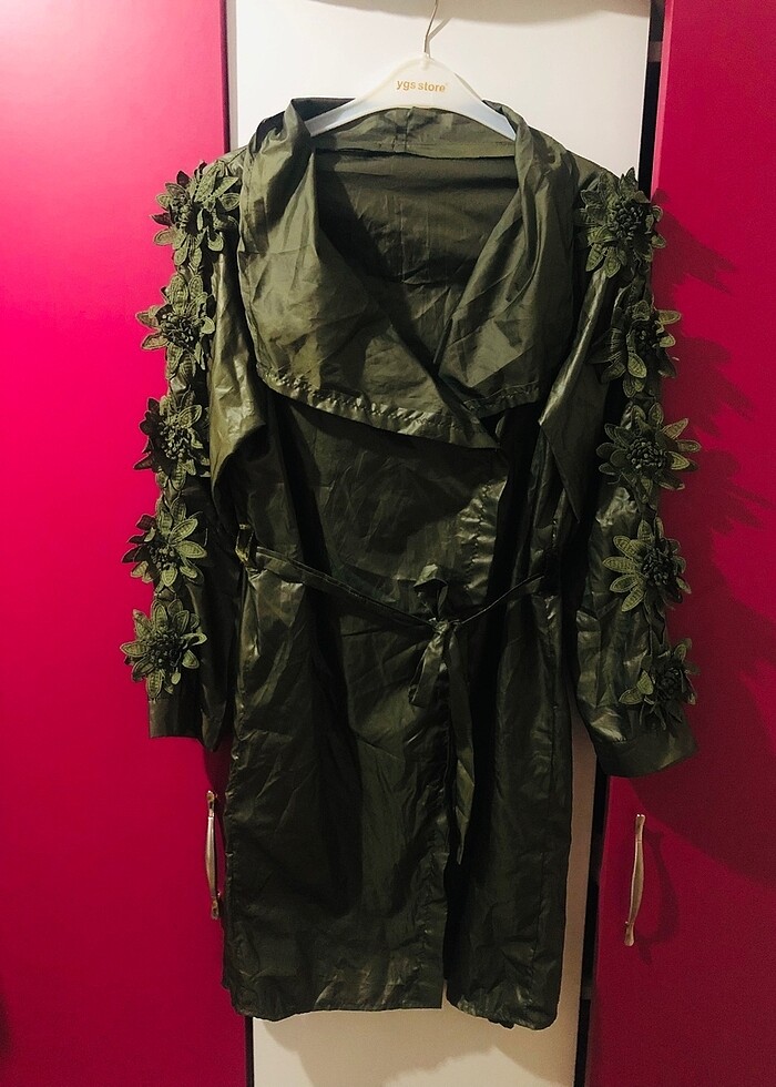 Çiçek model yağmurluk - Görsel 4