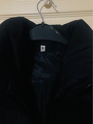 Bayan siyah şişme mont dik yaka yeni - Görsel 7