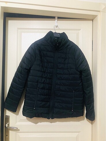 Bayan siyah şişme mont dik yaka yeni - Görsel 9