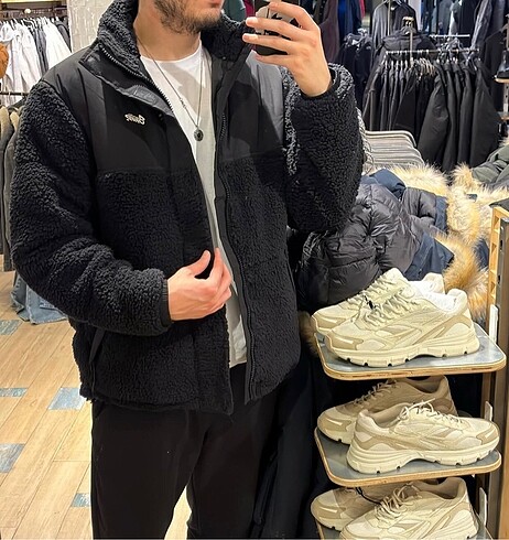 PULL&BEAR SİYAH PELUŞ MONT