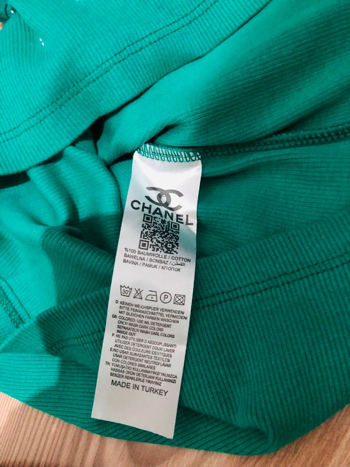 Chanel spor Atlet Taş baskılı sıfır s/m - Görsel 2