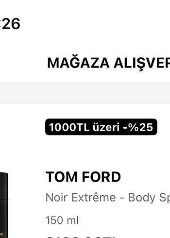 Tom Ford Noir Extreme Vücut Spreyi - Görsel 5