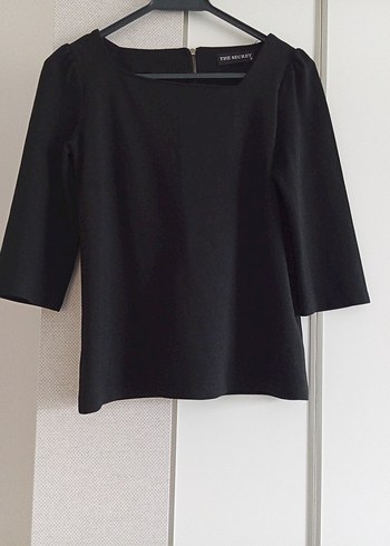 Siyah Kadın Uzun Kollu Basic Bluz - Görsel 2