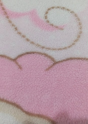 Pamuklu Pembe Desenli Çocuk Battaniyesi - Görsel 2