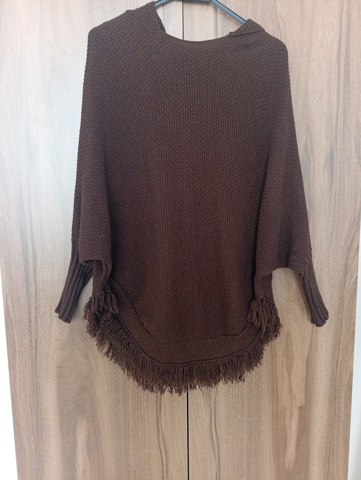 kadın triko panço - Görsel 2