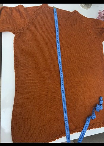 El örgüsü kadın kazak - Görsel 4