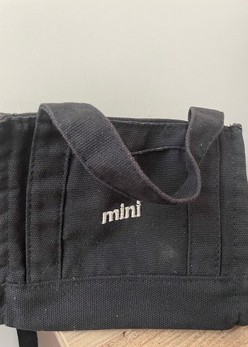 Siyah Mini Baskılı Kol Çantası