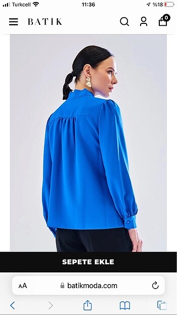 xl Beden Batik sıfır gömlek