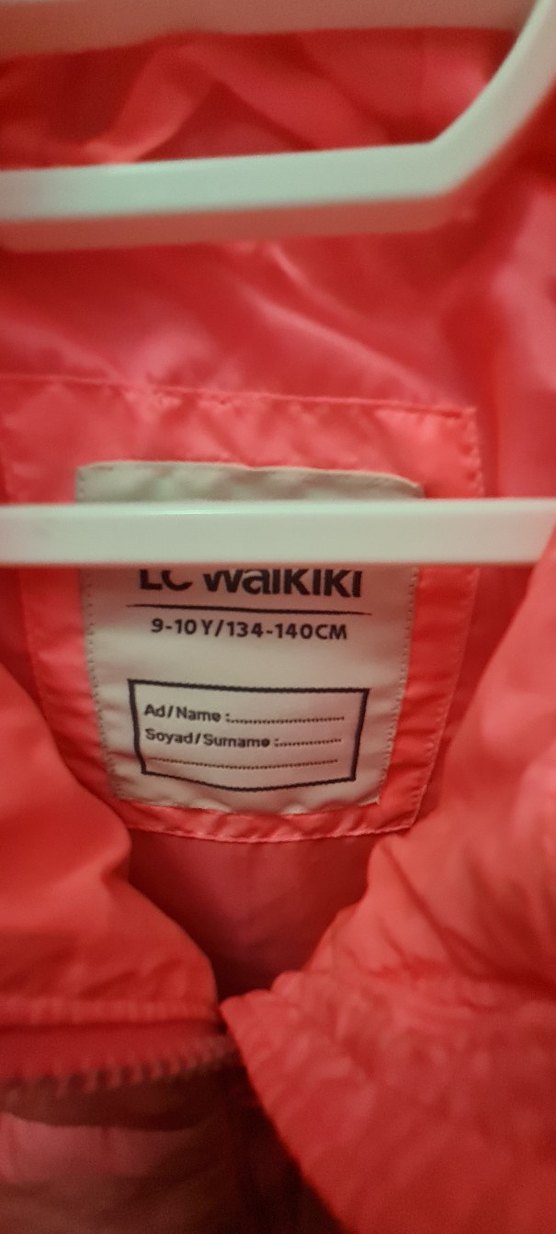 Kız Çocuk Pembe Kapüşonlu Fermuarlı Yelek - Görsel 3