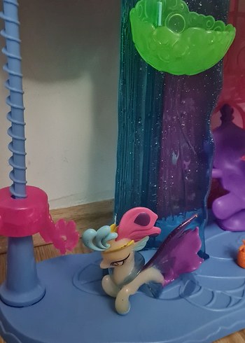 Pastel Mor Oyuncak Kale Seti ponny evi - Görsel 8