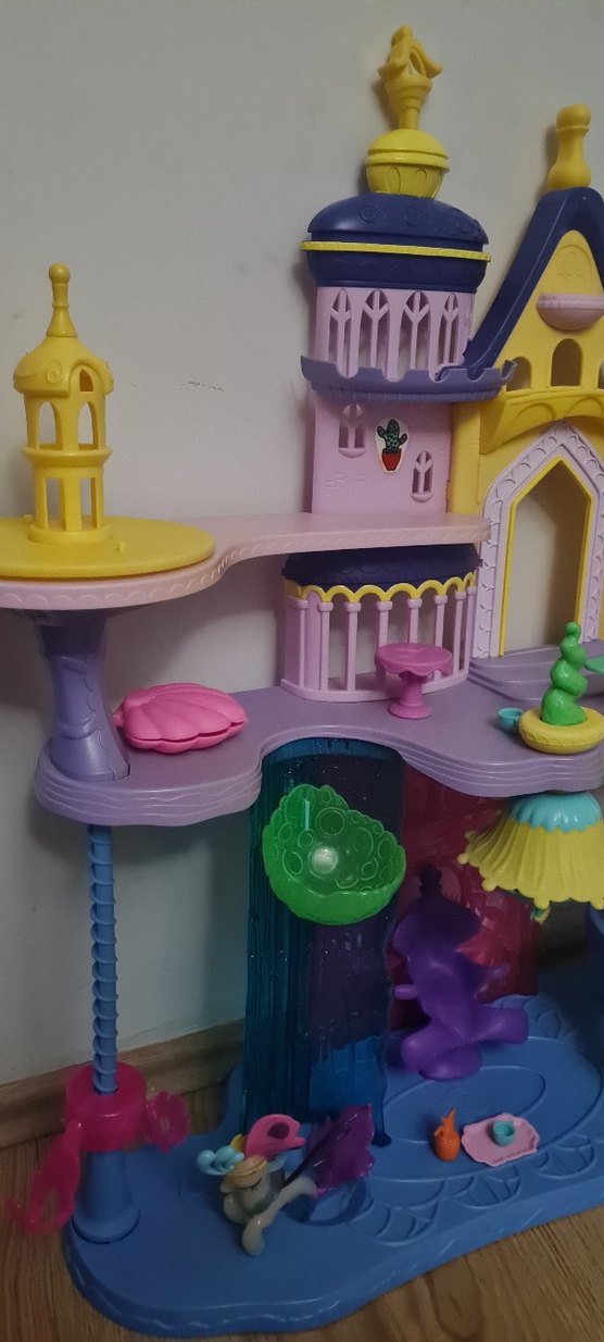 Pastel Mor Oyuncak Kale Seti ponny evi - Görsel 2