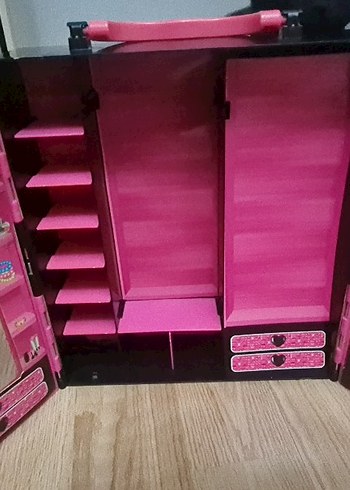 Pembe Çocuk Gardırop Dolabı - Görsel 6