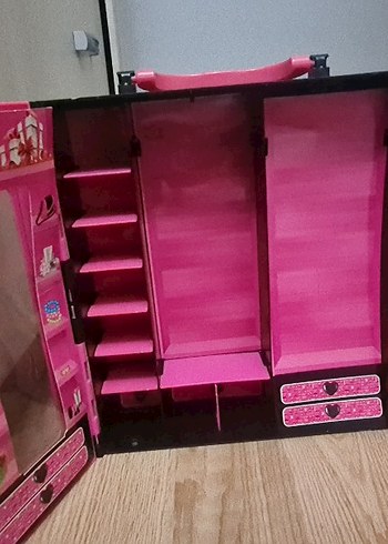 Pembe Çocuk Gardırop Dolabı - Görsel 5