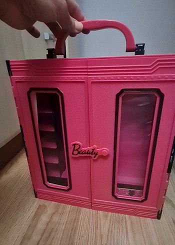 Pembe Çocuk Gardırop Dolabı - Görsel 2