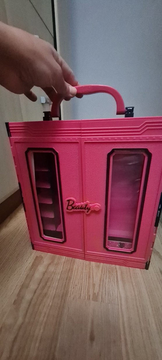 Pembe Çocuk Gardırop Dolabı - Görsel 2