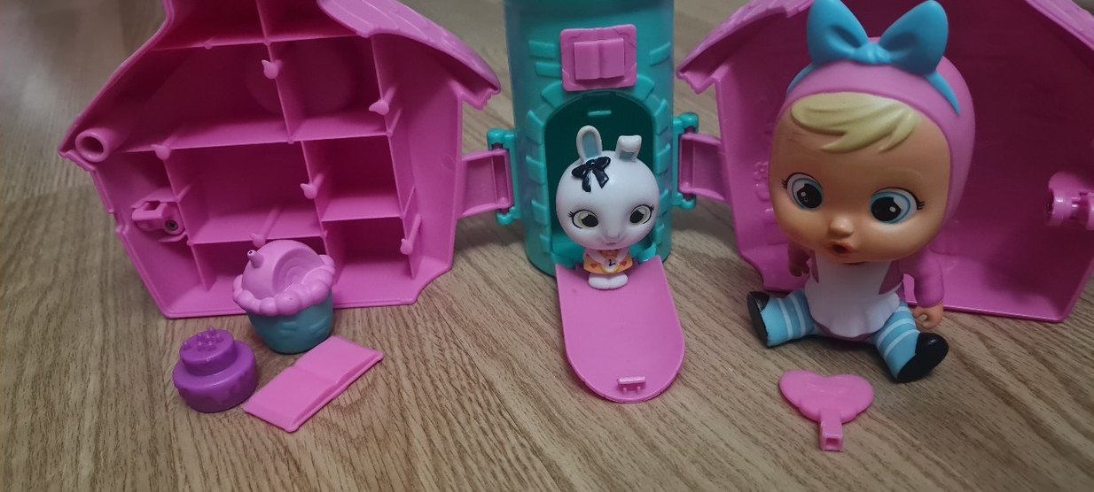 Mor ve Turkuaz Plastik Oyuncak Ev - Görsel 4