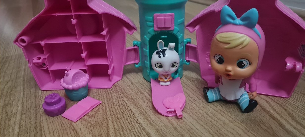 Mor ve Turkuaz Plastik Oyuncak Ev - Görsel 3