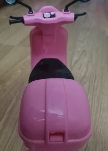 Pembe Pastel Renkli Oyuncak Motosiklet - Görsel 4