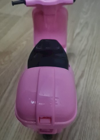 Pembe Pastel Renkli Oyuncak Motosiklet - Görsel 5