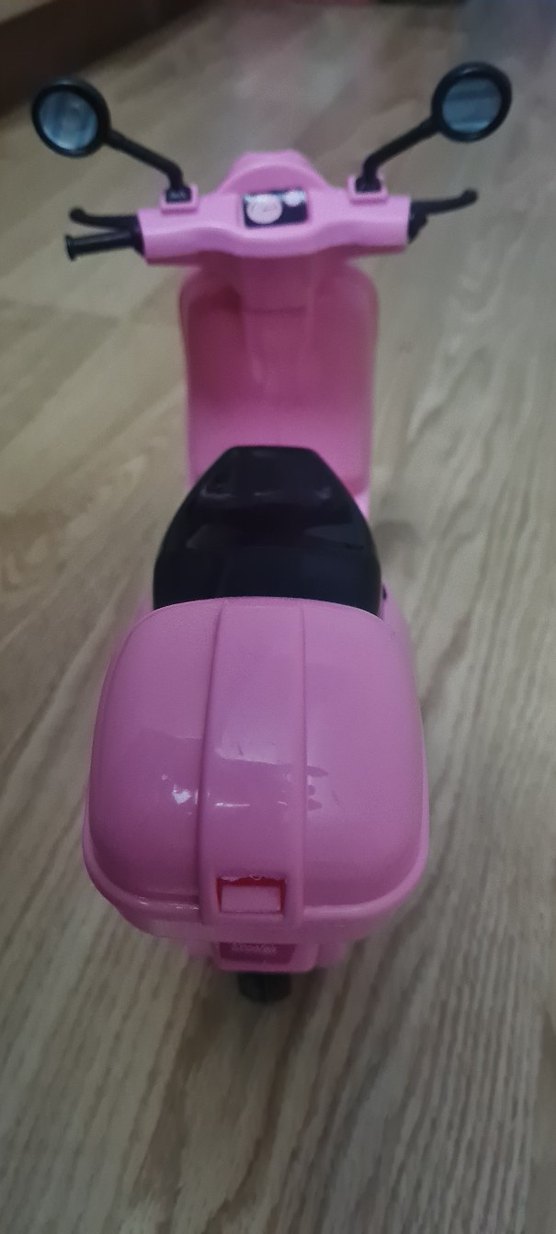 Pembe Pastel Renkli Oyuncak Motosiklet - Görsel 5