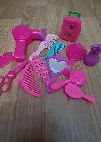 Renkli Pembe Oyuncak Kuaför Seti - Görsel 2