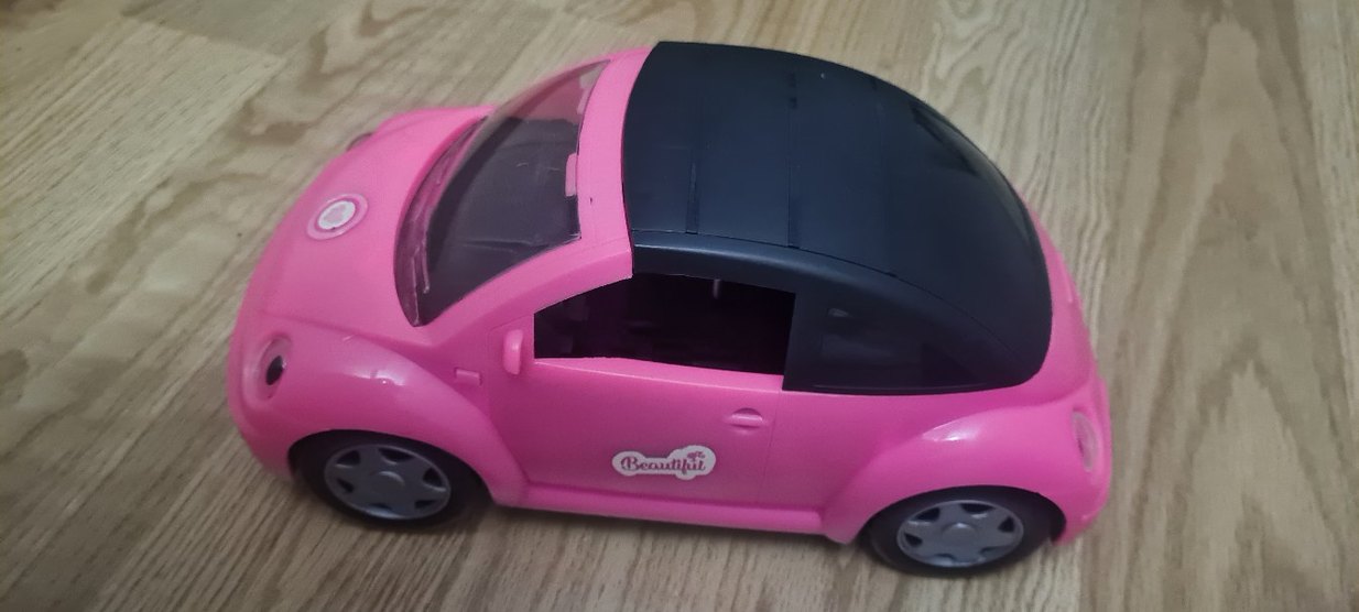 Pastel Pembe Oyuncak Araba - Görsel 4