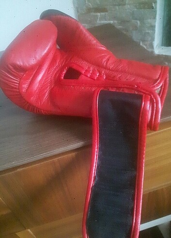 universal Beden kırmızı Renk Hakiki deri kick boks eldiveni
