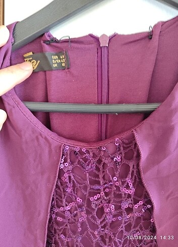 Temiz mürdüm abiye - Görsel 2