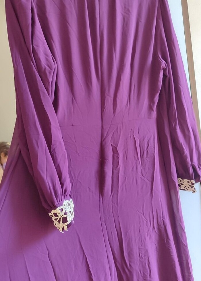 Temiz mürdüm abiye - Görsel 3