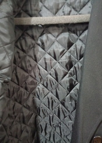 Düğmeli Siyah Uzun Erkek Kaban - Görsel 3