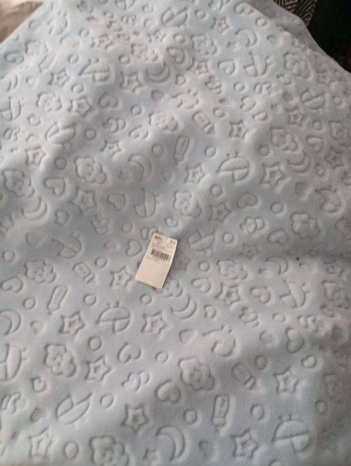 Mavi Baskılı Bebek Battaniyesi - Görsel 2