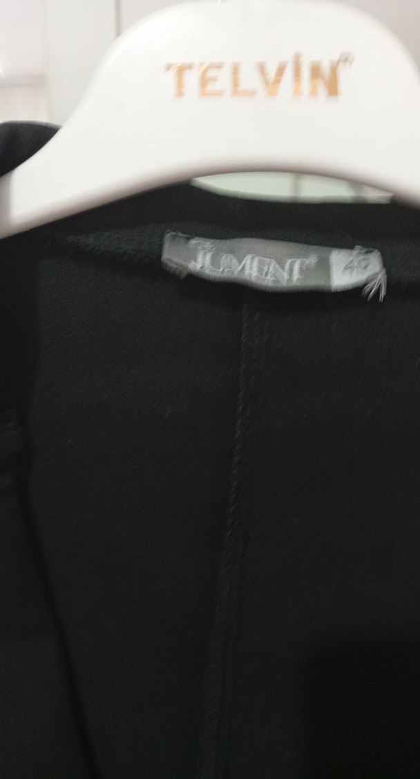 Kadın Siyah Uzun Kollu Düğmeli Blazer - Görsel 4