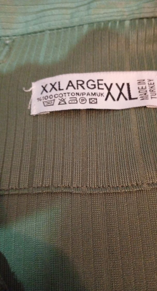 Düğmeli Kısa Kollu Erkek Yeşil Gömlek - Görsel 5