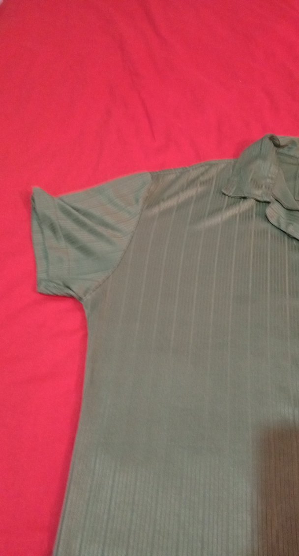 Düğmeli Kısa Kollu Erkek Yeşil Gömlek - Görsel 4