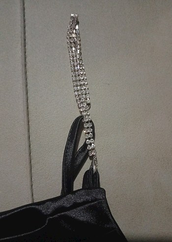 Siyah Gotik Mini Straplez Büstiyer - Görsel 2