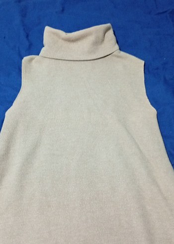 ZARA Bej Yarım Boğazlı Kolsuz Kadın Süveter - Görsel 2