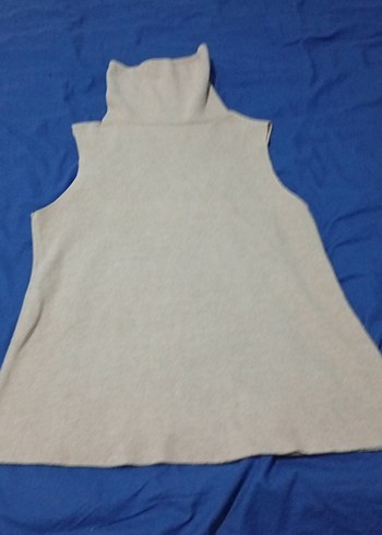 ZARA Bej Yarım Boğazlı Kolsuz Kadın Süveter - Görsel 3