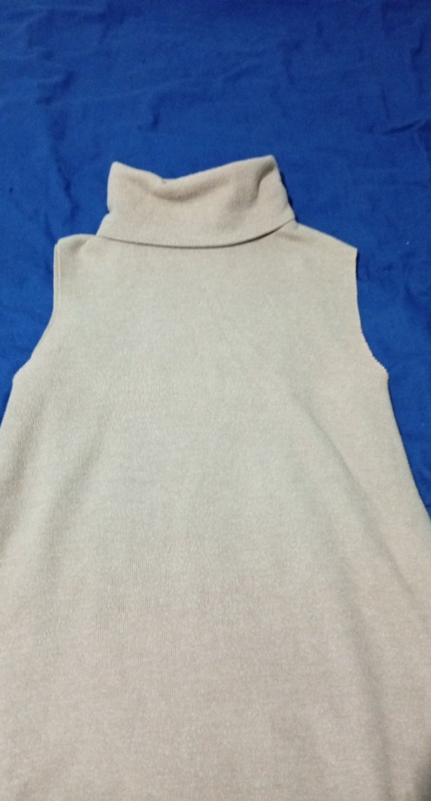 ZARA Bej Yarım Boğazlı Kolsuz Kadın Süveter - Görsel 2