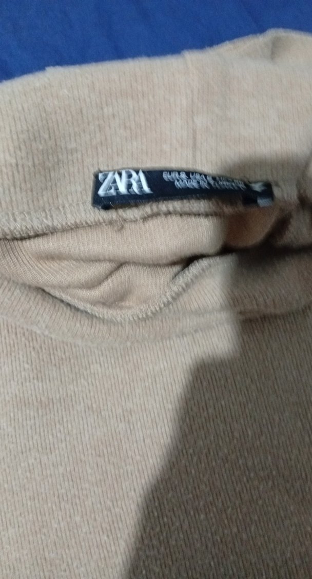 ZARA Bej Yarım Boğazlı Kolsuz Kadın Süveter - Görsel 4